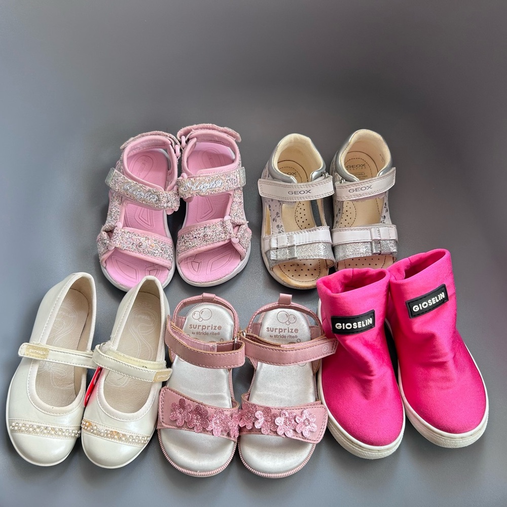 Toddler girls shoes lot